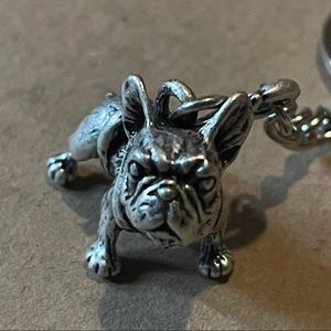 Silver Plated FRENCH BULLDOG Keychain